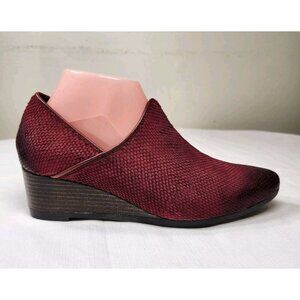Bussola Women's Size 9 39  Weyburn Willow Wedges Missouri Burgundy Booties (859)